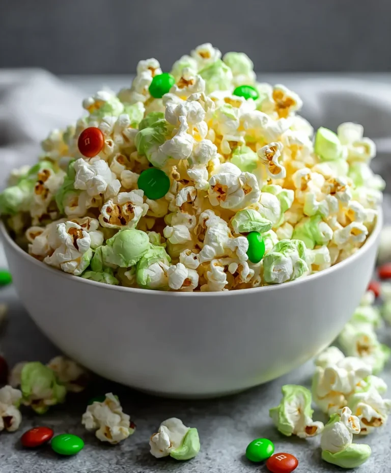 Grinch Popcorn-Festive Green Treat Recipe