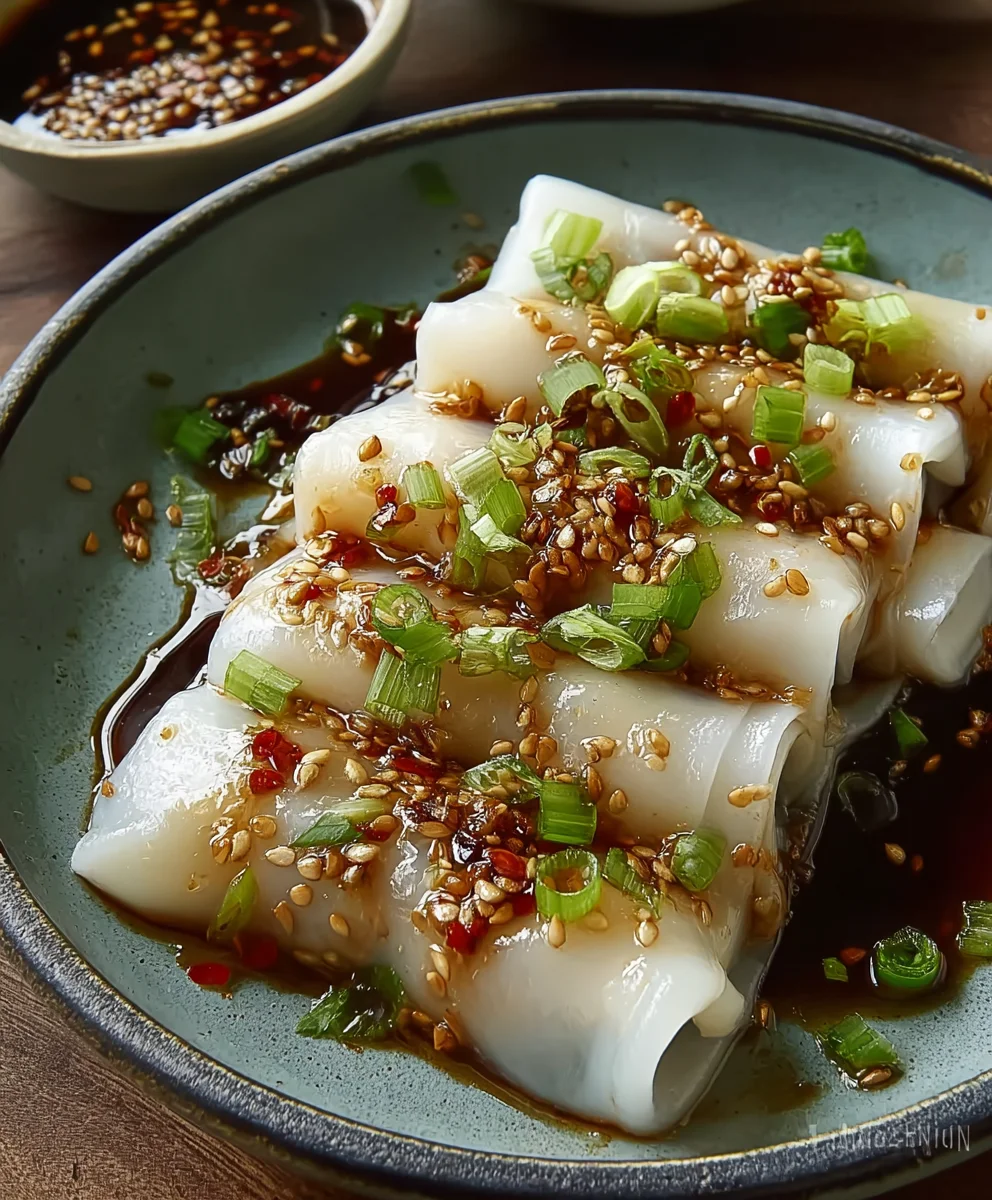 Steamed Beef Rice Noodle Rolls-Authentic Cheung Fun Recipe