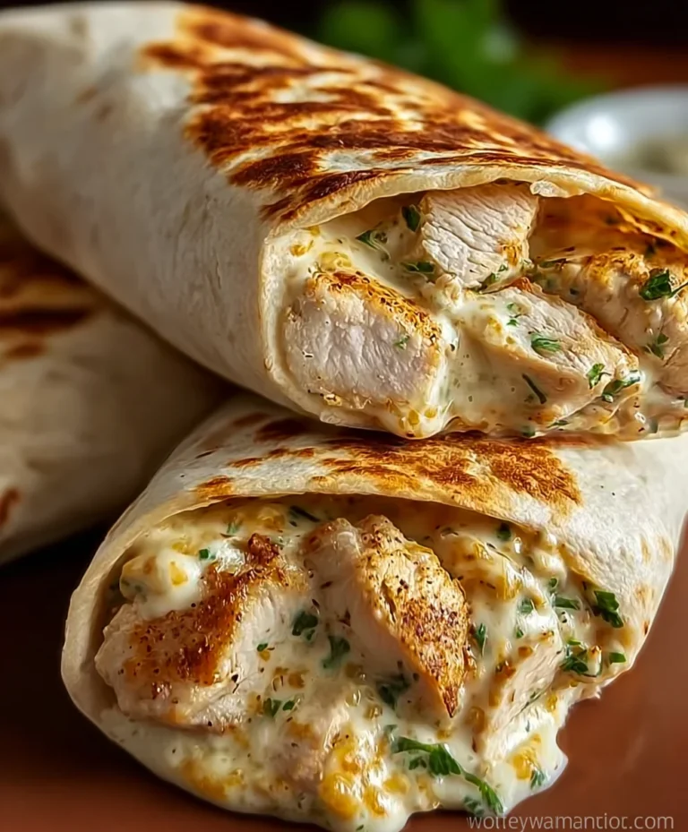 Cheesy Garlic Chicken Wraps-Easy Weeknight Meal