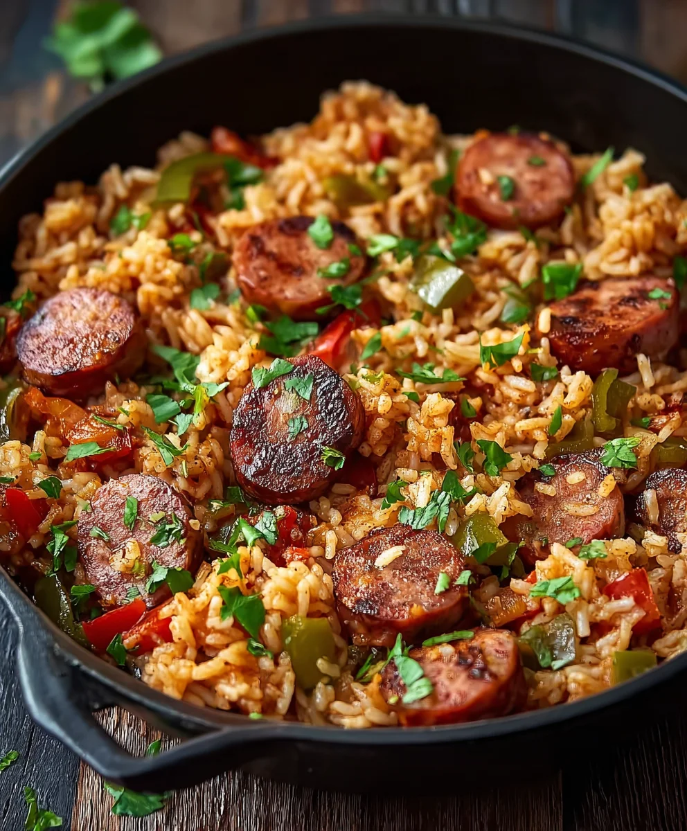 Easy Cajun Beef & Rice Skillet Dinner