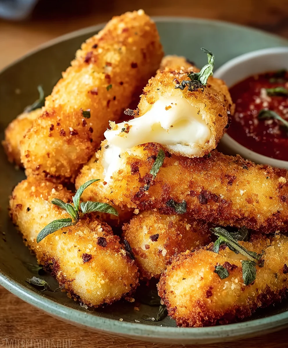 Air Fryer Mozzarella Sticks- Crispy & Delicious