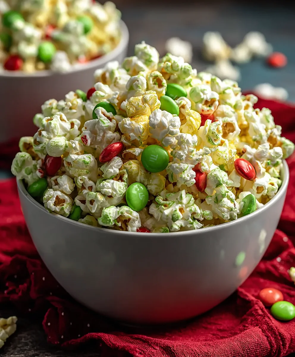 Grinch Popcorn-Festive Green Treat Recipe
