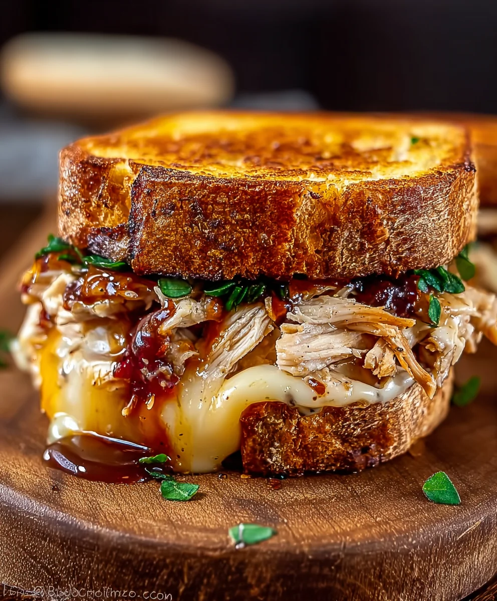 BBQ Chicken Grilled Cheese-Ultimate Comfort Food