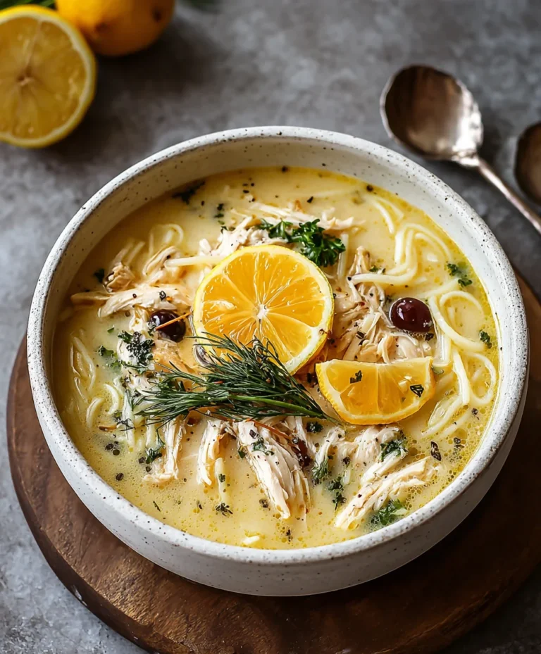 Greek Lemon Chicken Soup – Zesty Flavor Boost