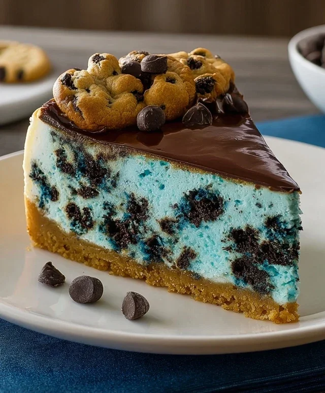 Cookie Monster Cheesecake