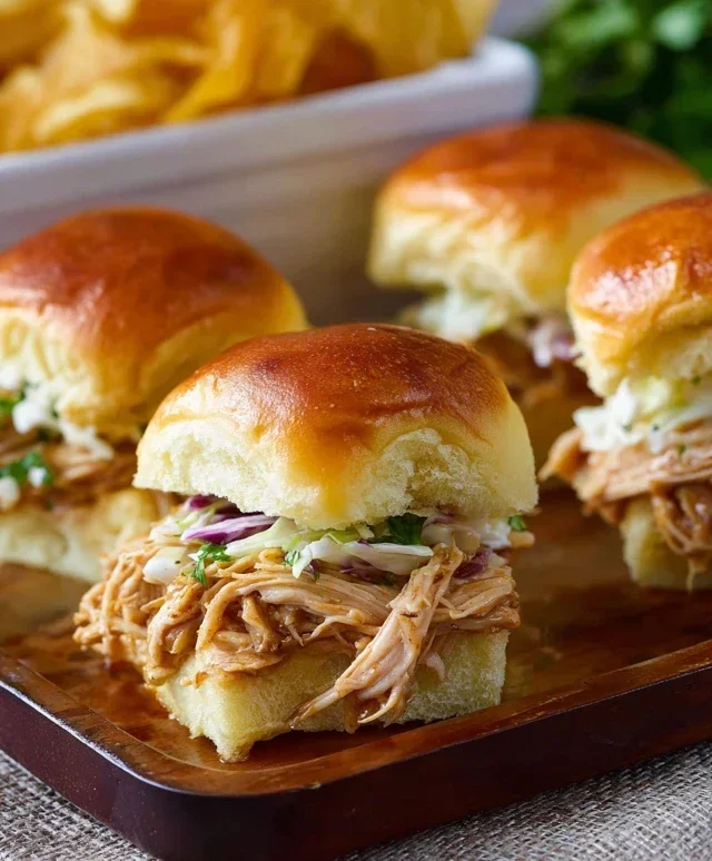 Crock Pot Mississippi Chicken Sliders