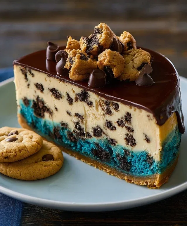 Cookie Monster Cheesecake