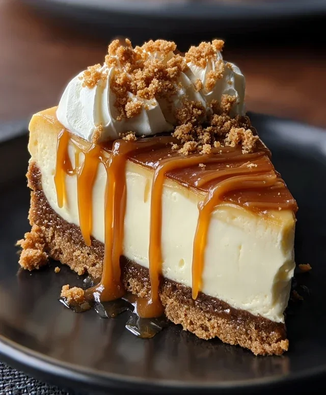 Cookie Butter Caramel Cheesecake