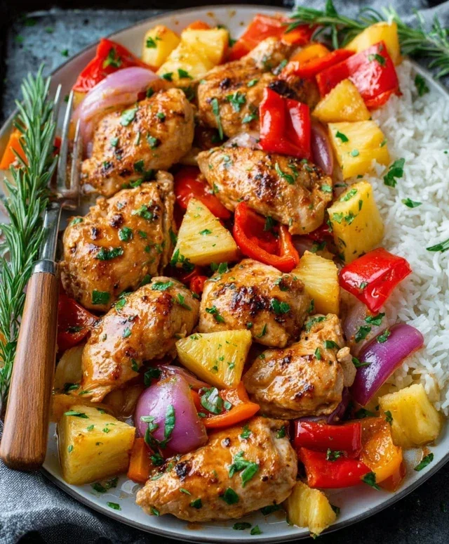 Hawaiian Chicken Sheet Pan