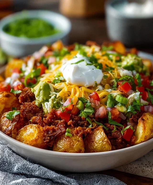 Loaded Potato Taco Bowl