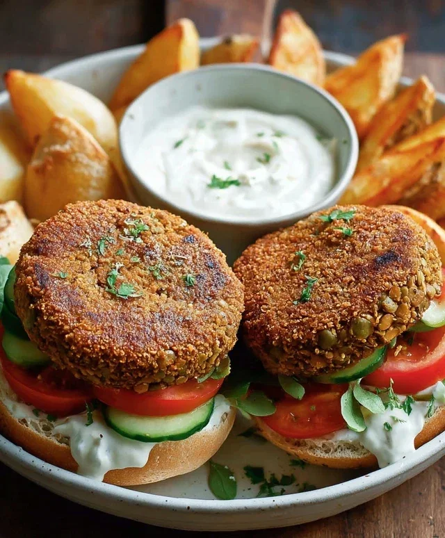 Easy 6-Ingredient Lentil Burgers