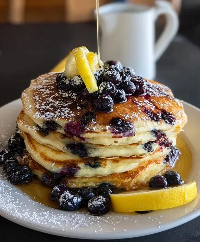 Lemon Blueberry Pancakes
