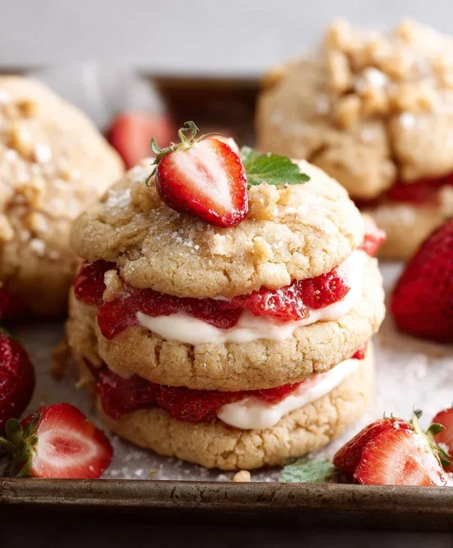 Strawberry Shortcake Cookies