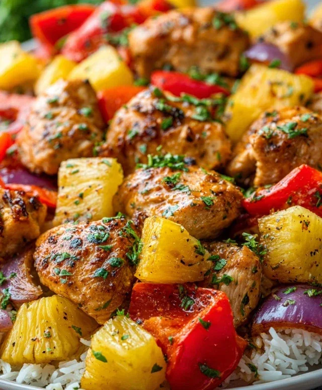Hawaiian Chicken Sheet Pan