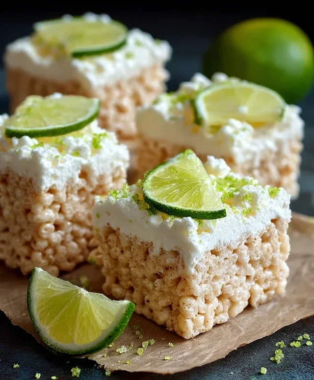 Key Lime Pie Rice Treats