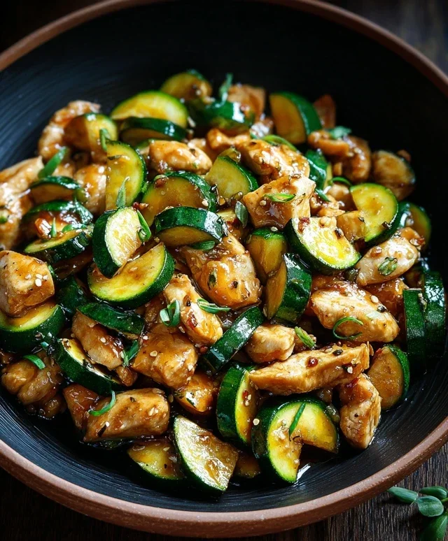 Chicken Zucchini Stir Fry