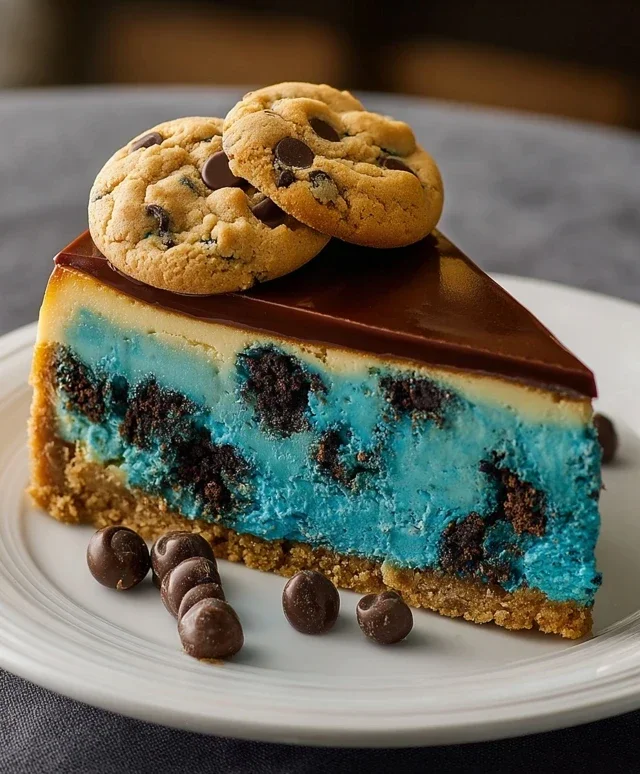 Cookie Monster Cheesecake