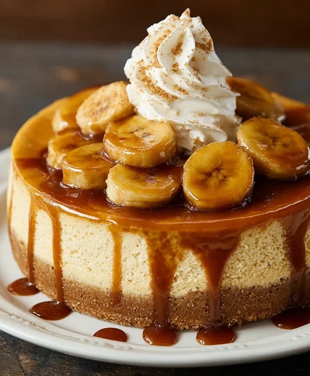 Bananas Foster Cheesecake