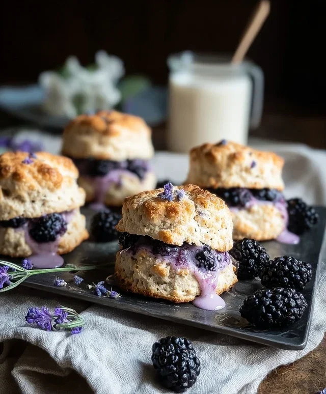 Blackberry Lavender Scones