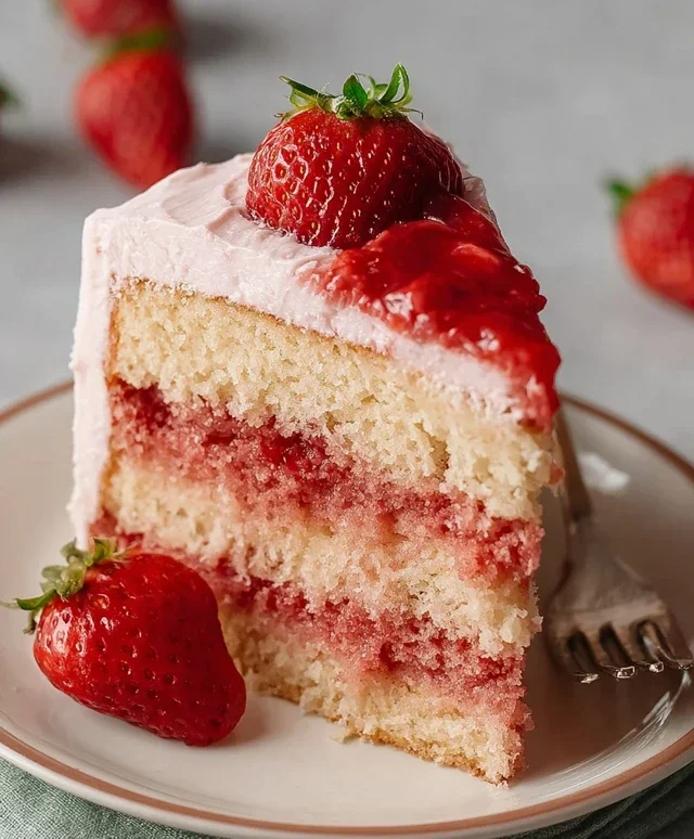 Small-batch Vegan Strawberry Cake