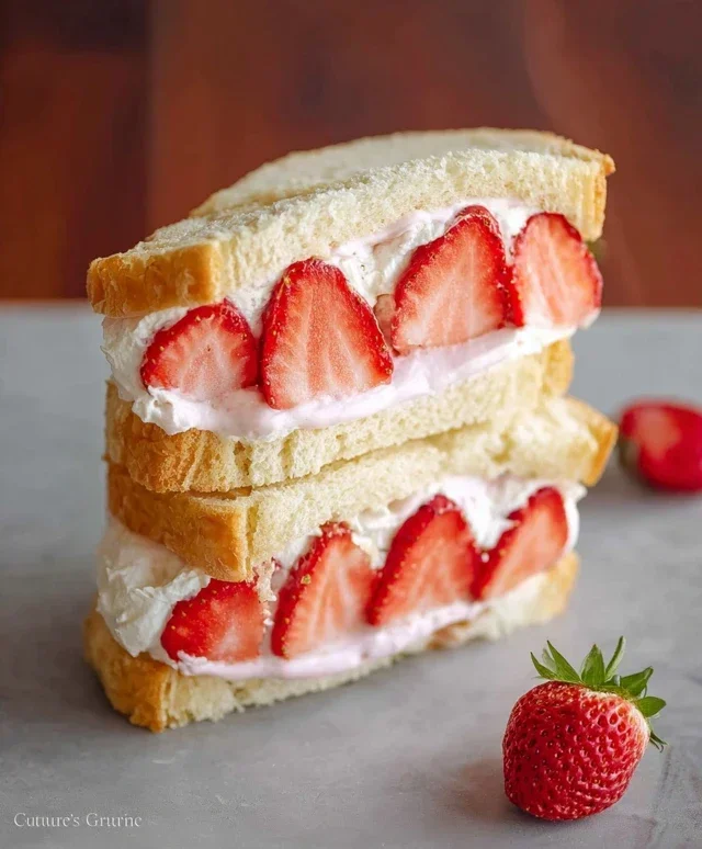 4-ingredient Strawberry Sando