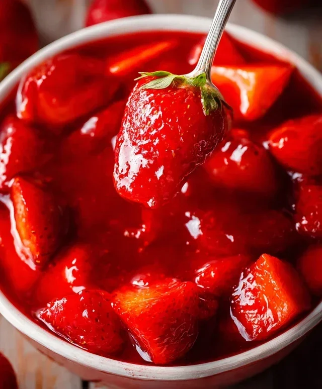 Fresh Strawberry Sauce (Strawberry Topping)