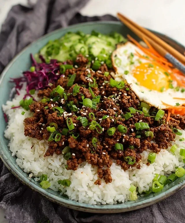 Korean Ground Beef Bowl (25-Minutes)
