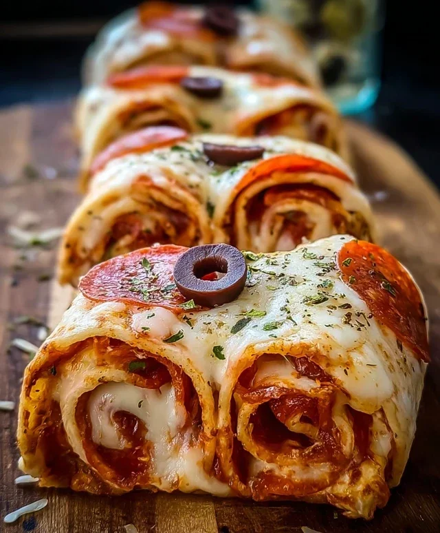 Easy Baked pizza Wraps