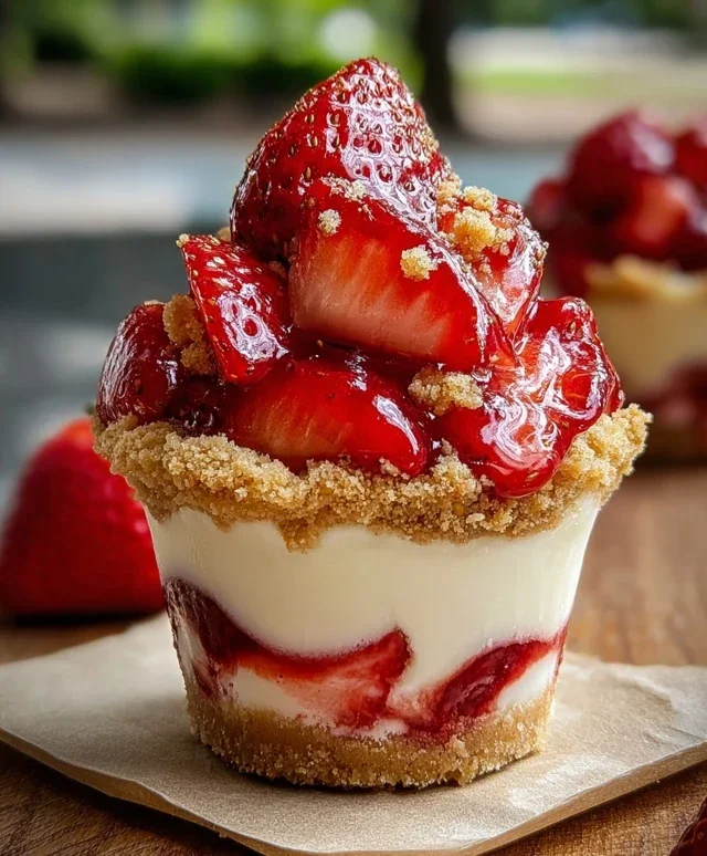 Strawberry Cheesecake Cups