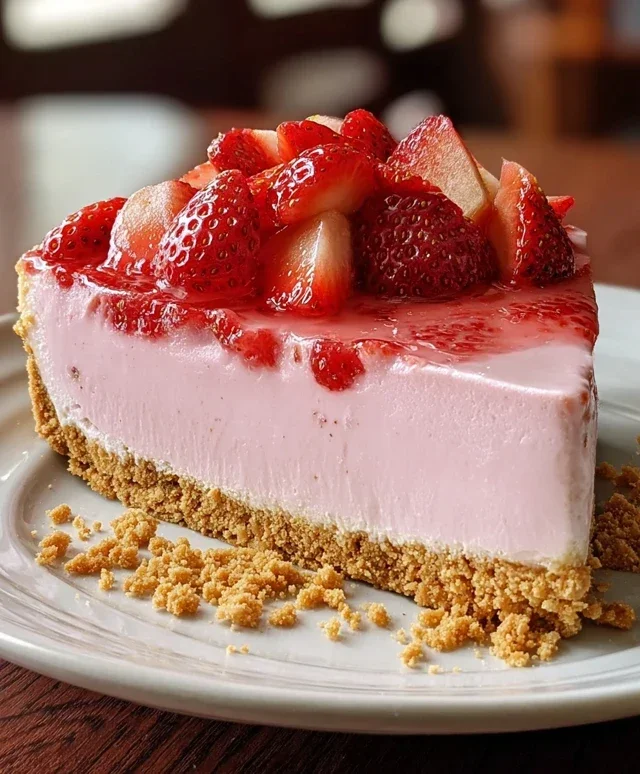 Strawberry Crunch Pink Cheesecake