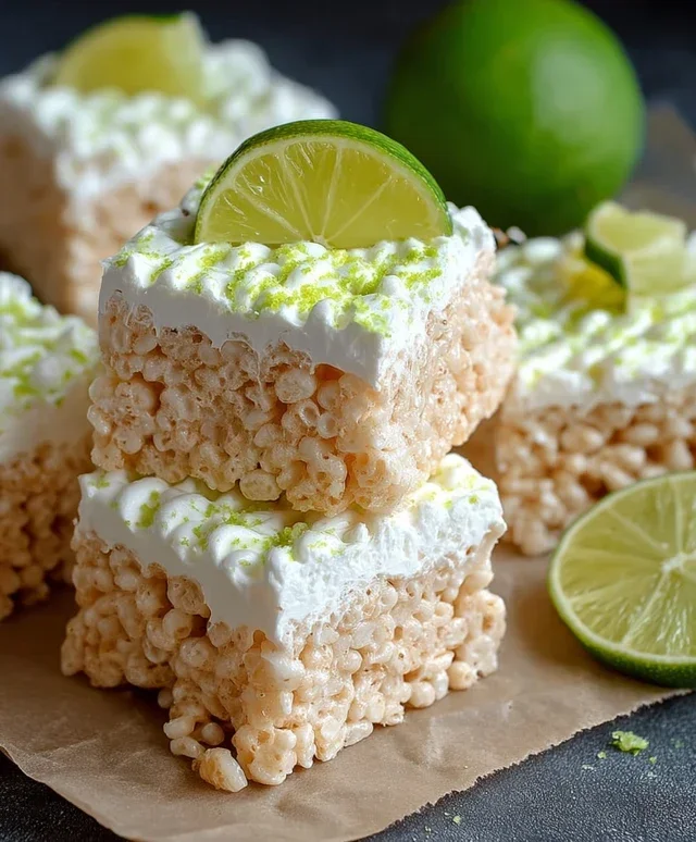 Key Lime Pie Rice Treats