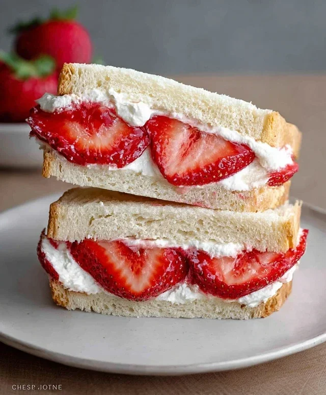 4-ingredient Strawberry Sando