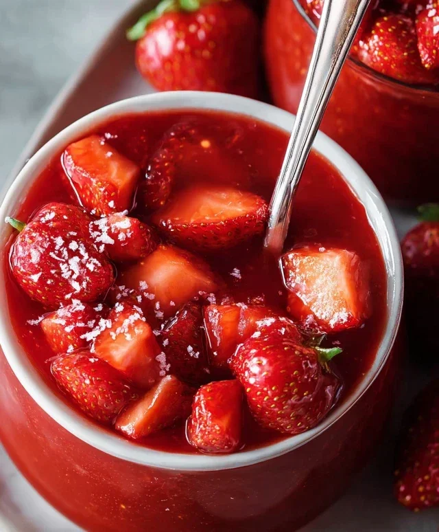 Easy Strawberry Cake with Strawberry Sauce