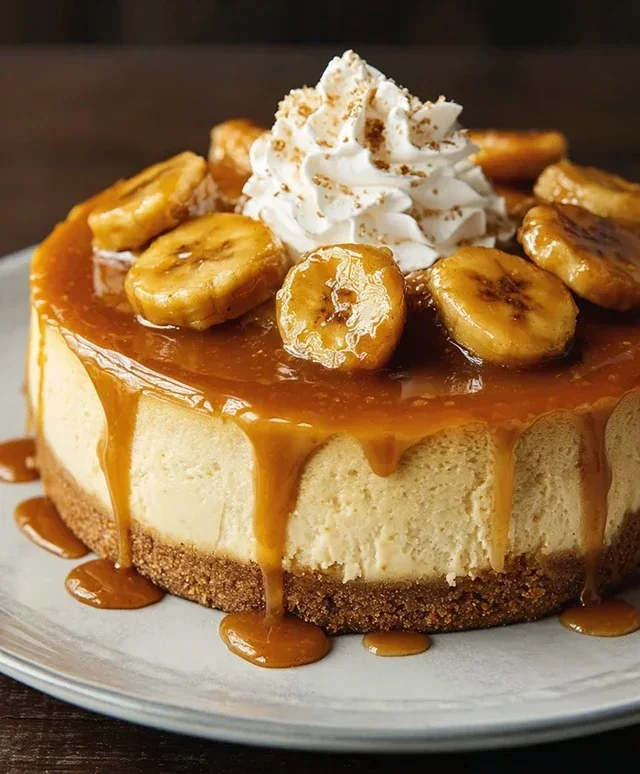 Bananas Foster Cheesecake