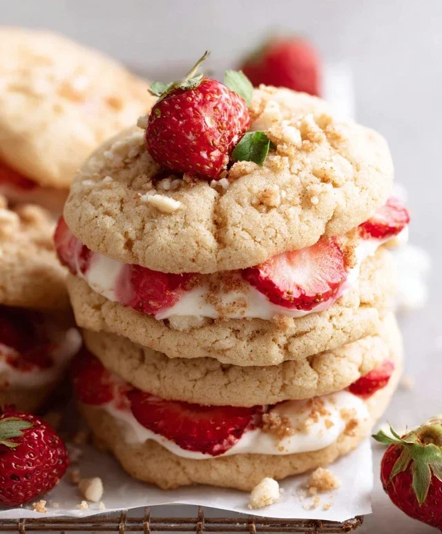 Strawberry Shortcake Cookies