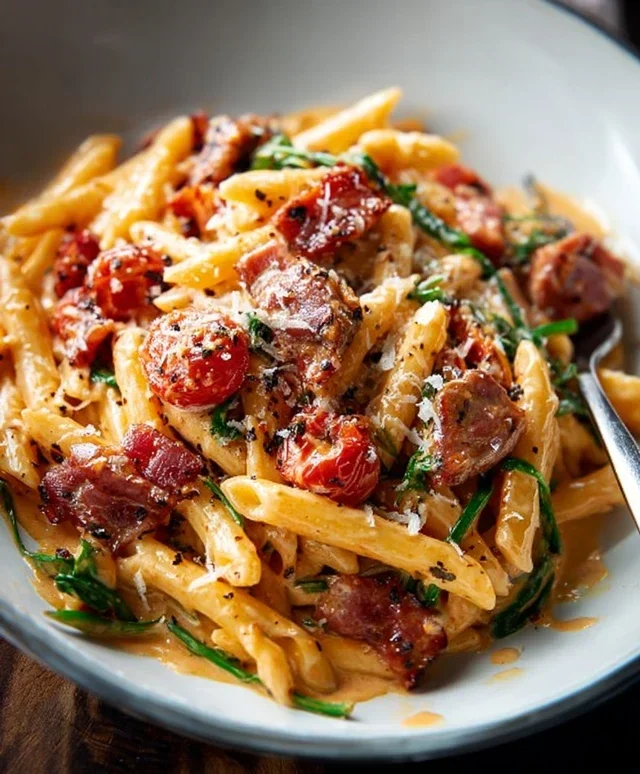 Beef Beef Bacon Pasta