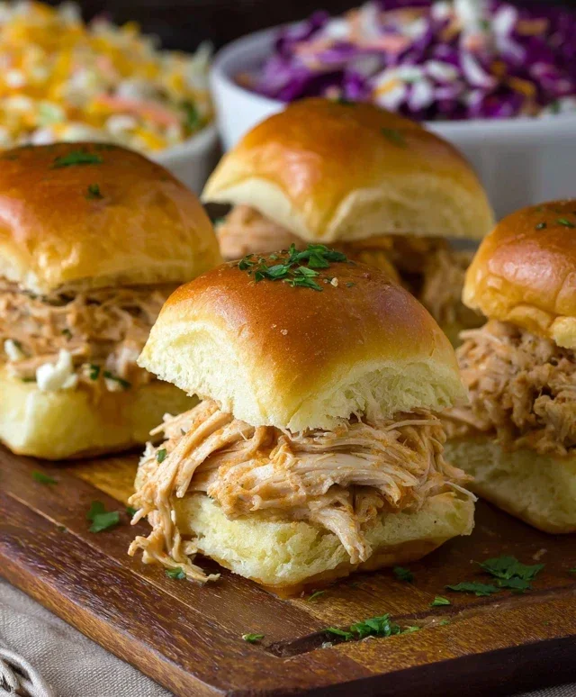 Crock Pot Mississippi Chicken Sliders