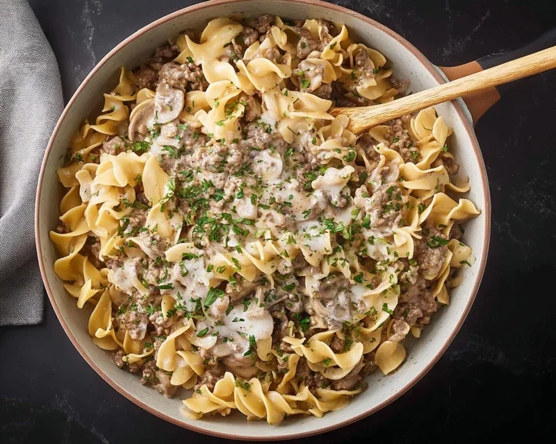 30-Minute Ground Beef Stroganoff