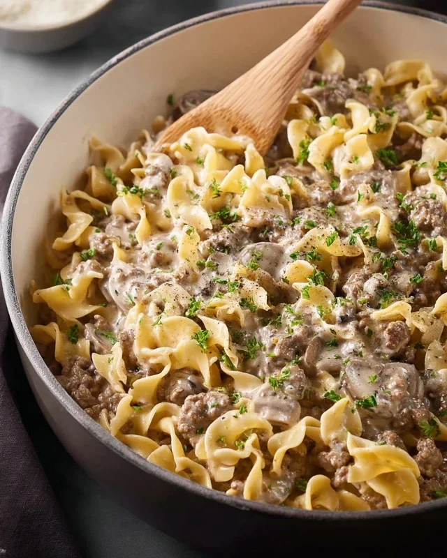 30-Minute Ground Beef Stroganoff