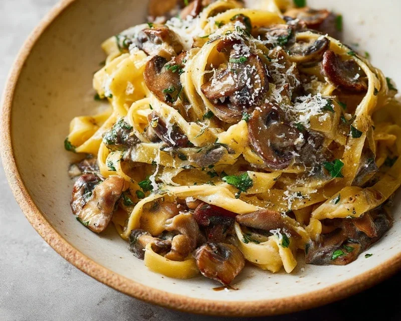 Garlic Mushroom Pasta