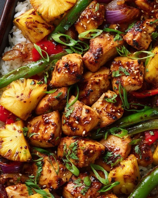 Hawaiian Chicken Sheet Pan