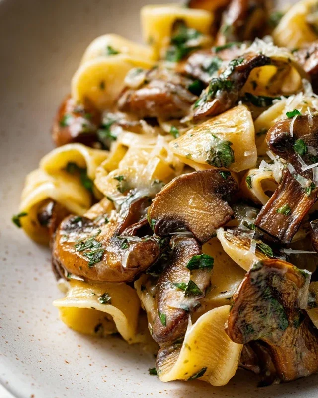 Garlic Mushroom Pasta