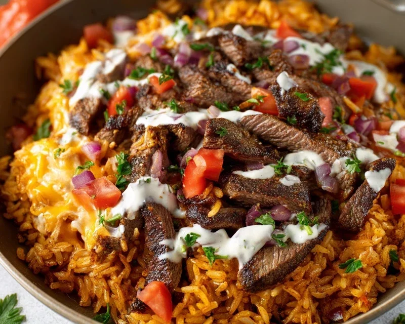 Steak Queso Rice A Flavorful Recipe
