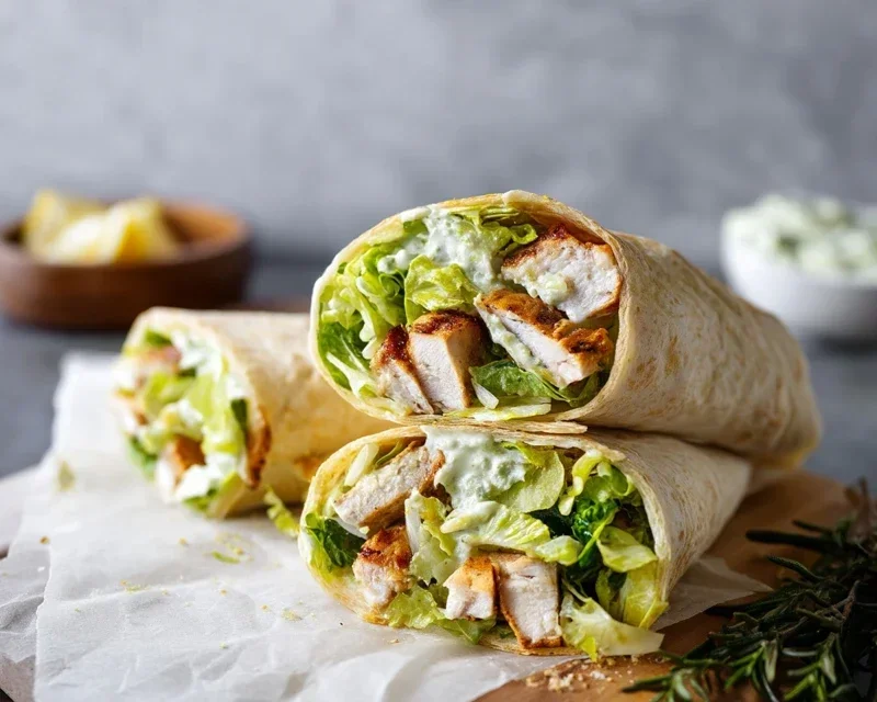 Chicken Caesar Wraps