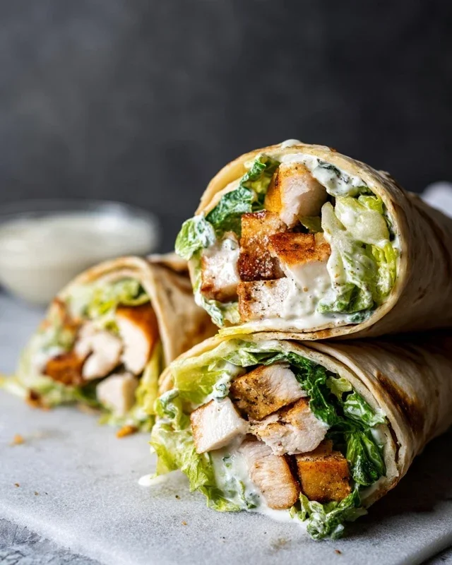 Chicken Caesar Wraps