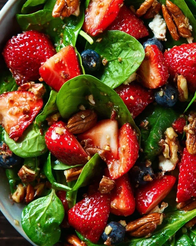 15-Minute Strawberry Spinach Salad