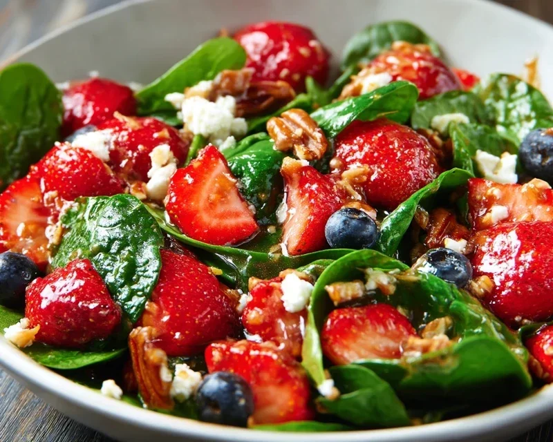 15-Minute Strawberry Spinach Salad