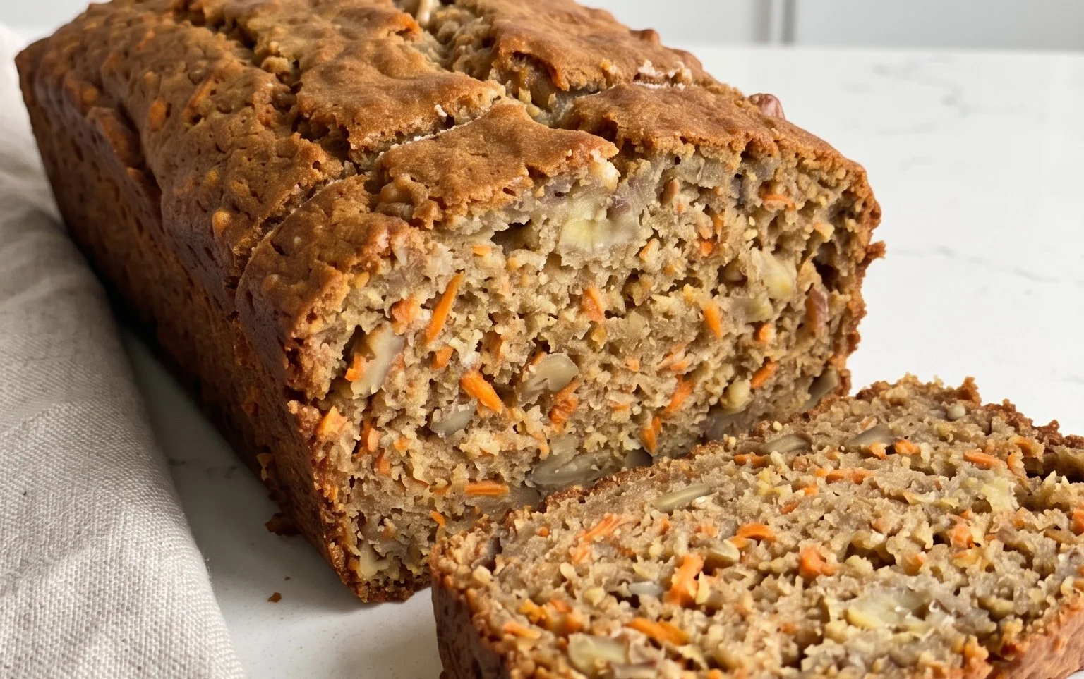 Dairy Free Carrot Cake Banana Bread