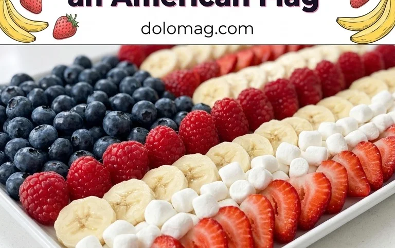 4th of July Fruit Platter Idea | How to Make an American Flag