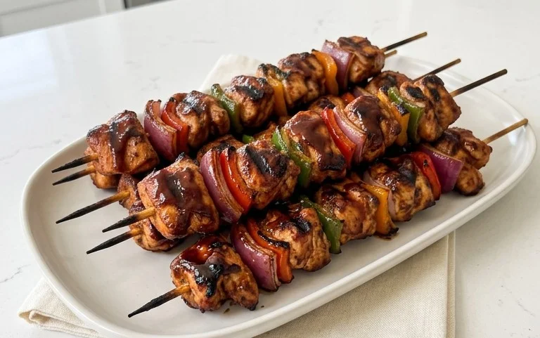 Mexican Barbecue Chicken Skewers